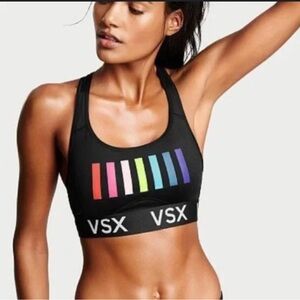 VSX Women's Black Rainbow Sports Bra